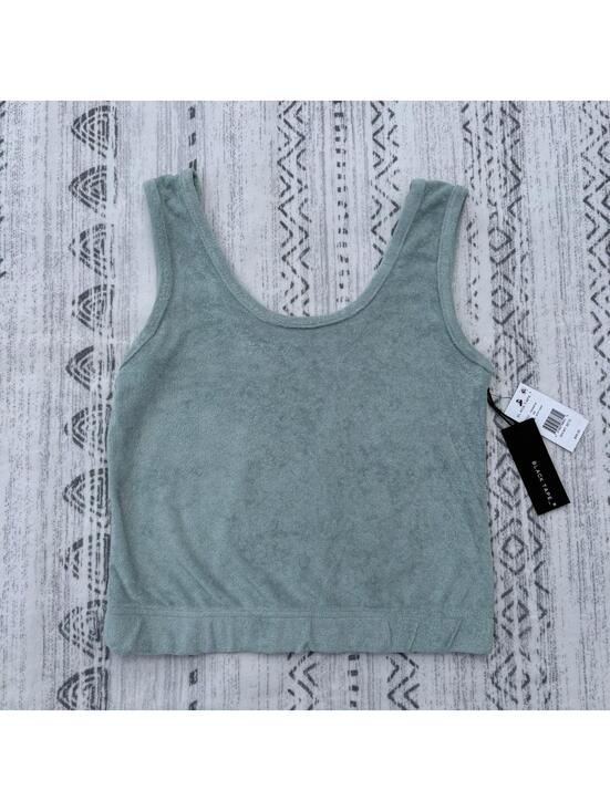 Black Tape Tops - Black Tape Soft Mint Terry Cloth Crop Tank Top XS NWT